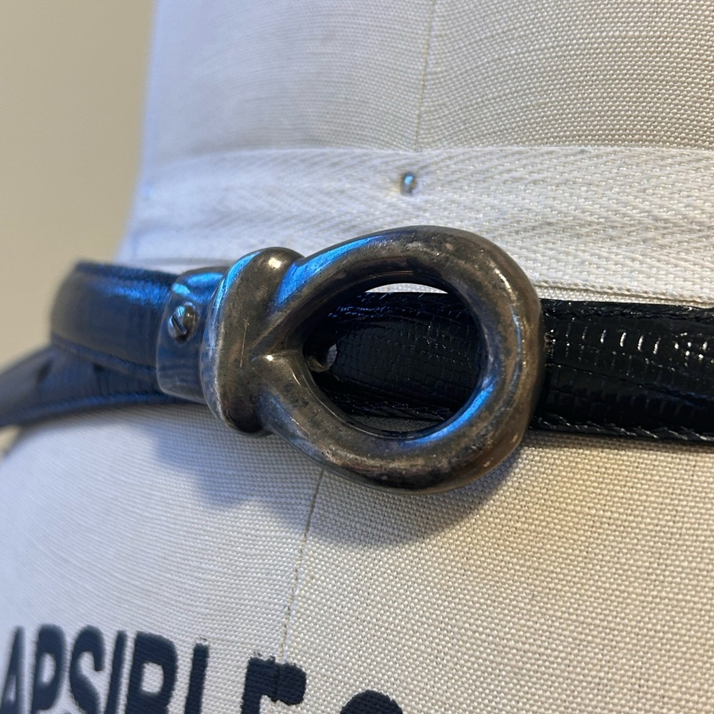 Unique Vintage Leather Belt with Buckle